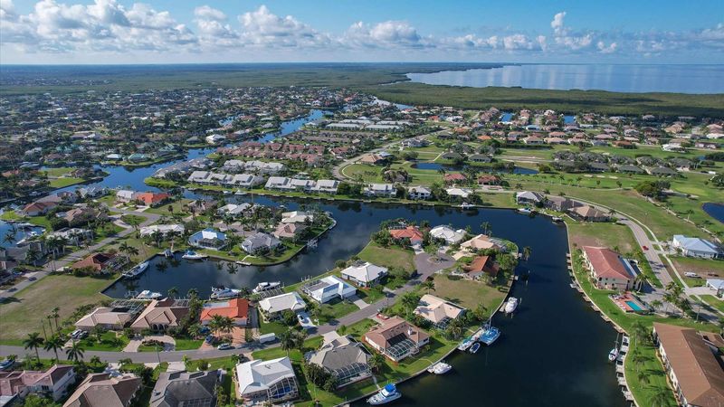 Popular Bird Section canalfront home in Punta Gorda Isles (Boat lift not available)