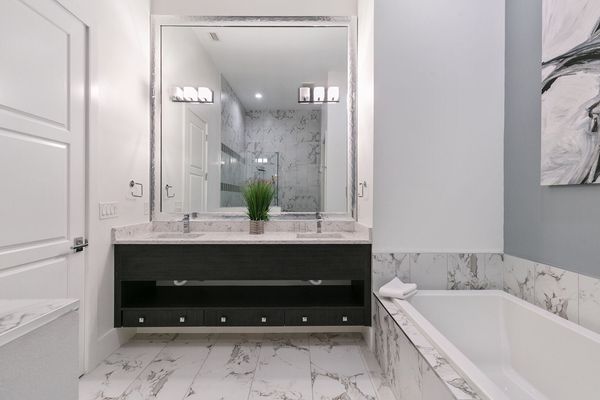 Relax in the garden tub