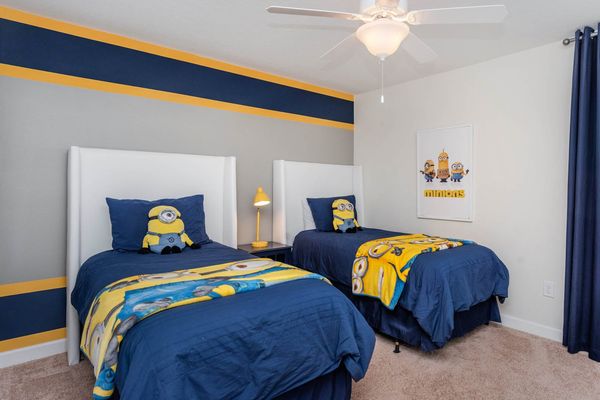 Two Twins Bedroom 3 Upstairs
Minion theme