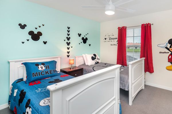 Two Twins Bedroom 3 Upstairs
Mickey Theme