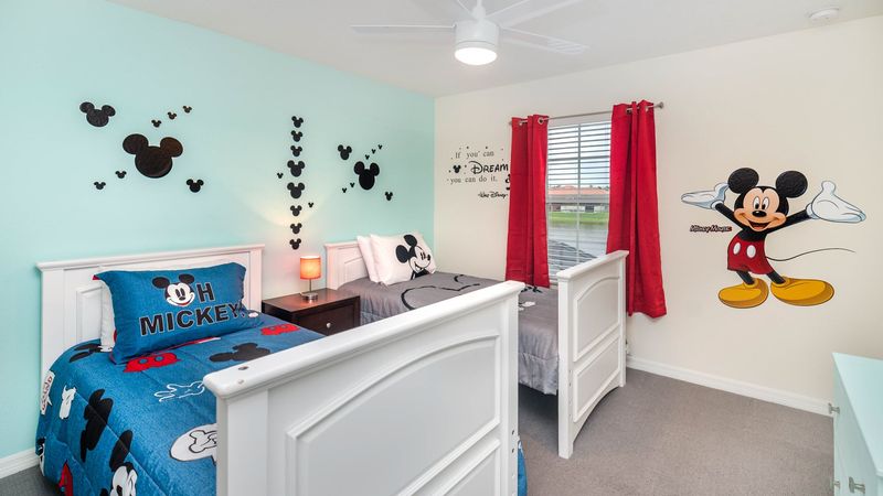 Two Twins Bedroom 3 Upstairs
Mickey Theme