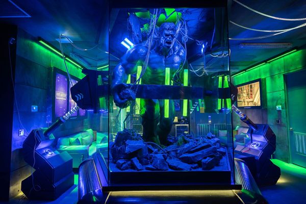 Are you brave enough to face this 10' cryogenically frozen green monster?