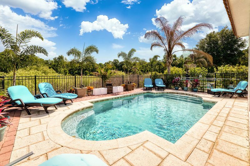 Soak up the Florida sunshine in one of the poolside loungers