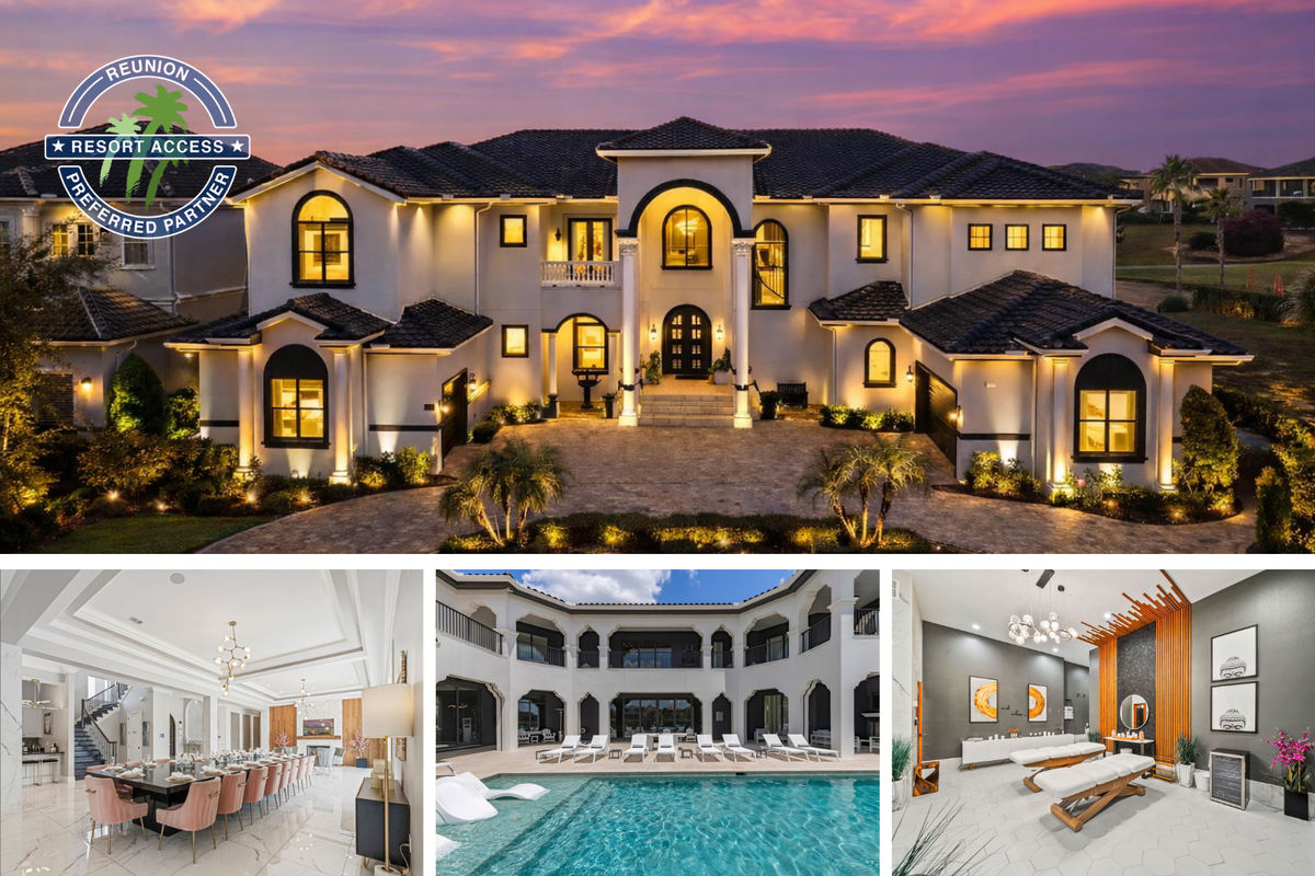 Welcome to The Kingdom at Reunion! A 12 bedroom, 12.5 bathroom home located in prestigious Reunion Resort. Photos updated:  November 2025