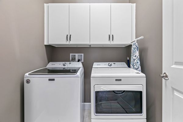 Washer and dryer on the first floor.