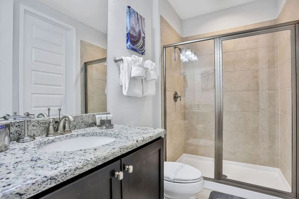 En suite bathroom with walk-in shower