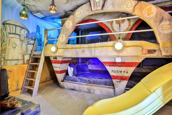 Each bunk has it's own Smart TV