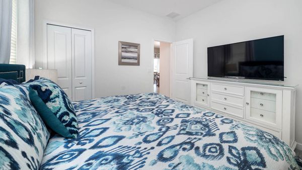King Suite Bedroom 2 (Angle)
55" Roku TV