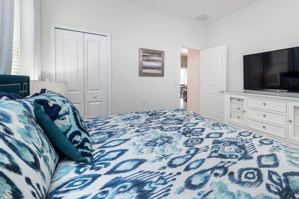 King Suite Bedroom 2 (Angle)
55" Roku TV