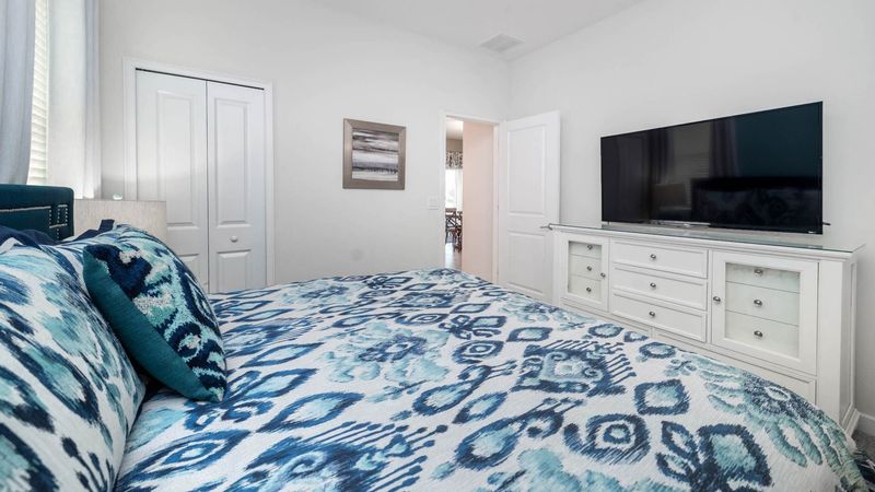 King Suite Bedroom 2 (Angle)
55" Roku TV