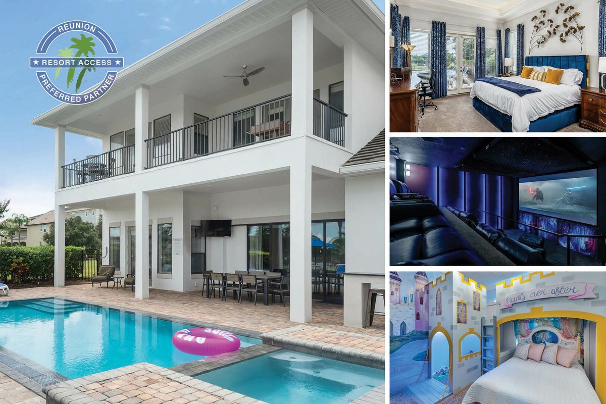 Welcome to the Retreat at Family Reunion, a 9 bedroom villa that has a theater room and amazing bedrooms! | PHOTOS TAKEN November 2021