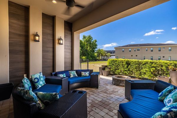 Chill and enjoy the breeze at this comfortable chairs set up outdoor.