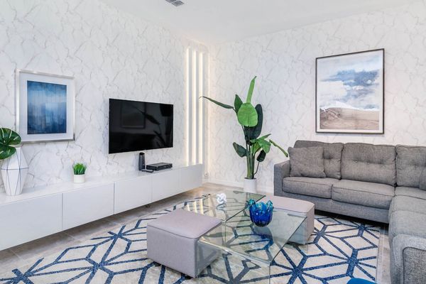 Living Room (Angle)
55" Roku TV