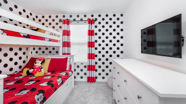 Twin/Double + Twin Trundle Suite
Bunk Bedroom 4 (Angle)
32" Roku TV
Mickey Theme