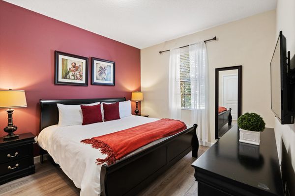 King Bedroom 2 Downstairs Shared Bathroom