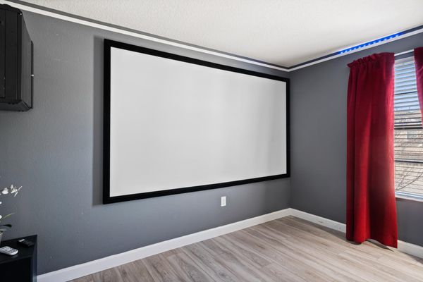 Theater Room 120" screen
