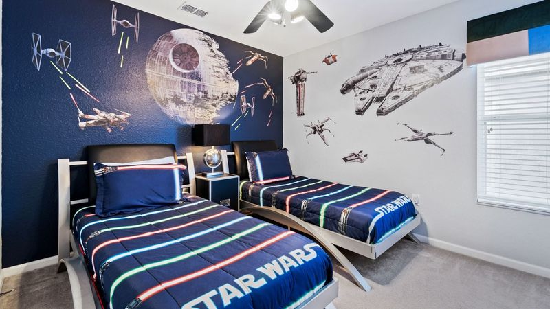 Twin/ Twin Bedroom 4 Upstairs
Star Wars Theme