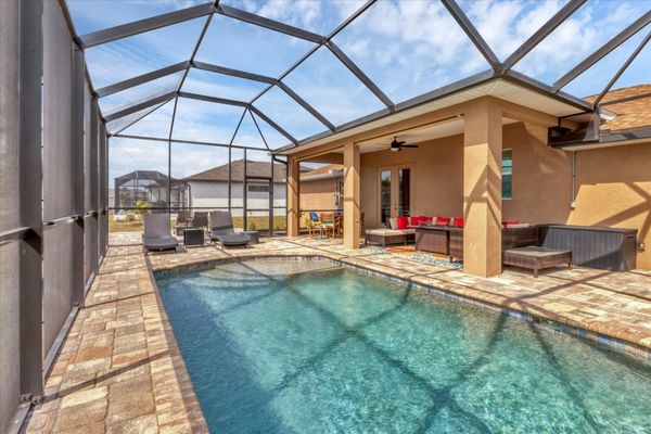 Gorgeous pool overlooking canal