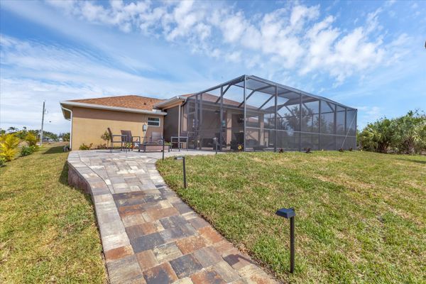 Backyard leading to dock and canal (Boat lift not available)