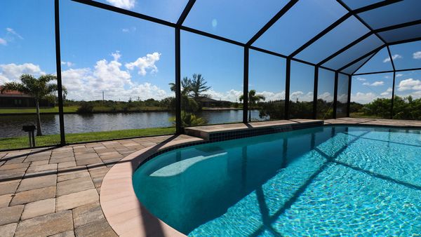 East facing pool