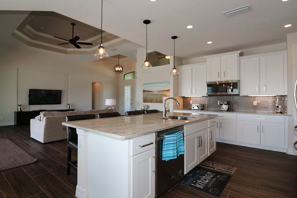 Large open living area
60" Smart TV with DVD Player