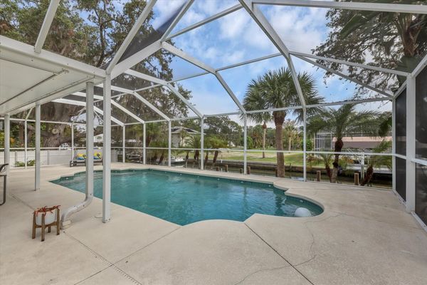 Pool with screened in enclosure