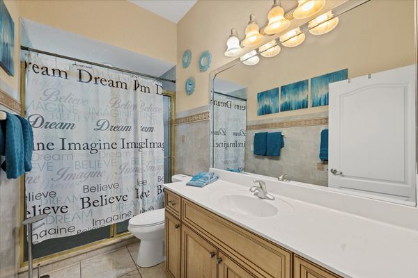 Guest bathroom with walk-in shower