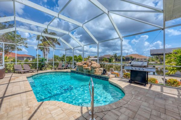 Sparkling pool overlooking canal