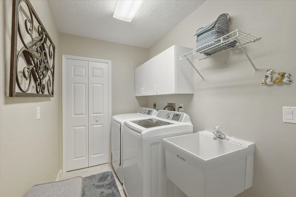 Laundry room with full-size washer & dryer