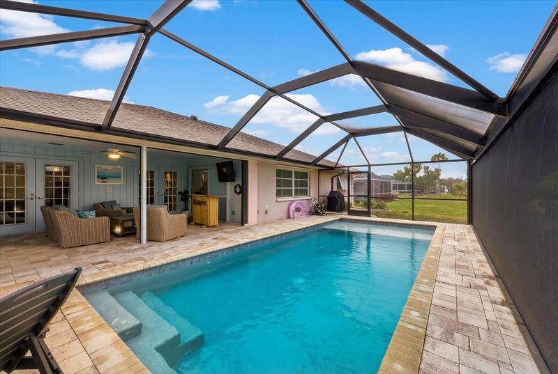 Beautiful sparkling pool