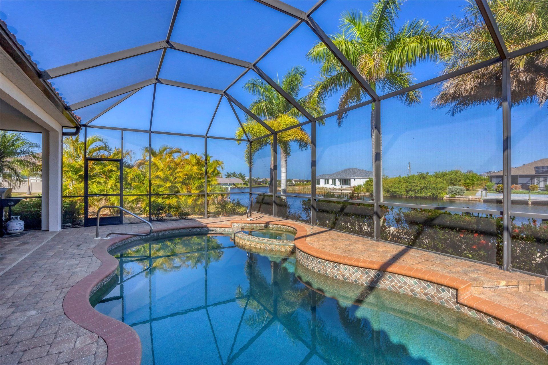 Beautiful, west-facing pool means incredible sunsets (Boat lift not available)