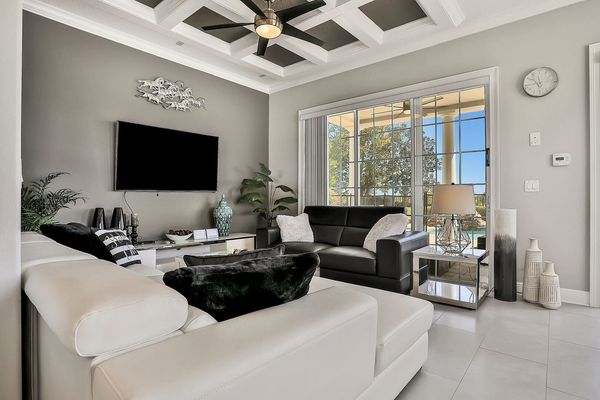 Curl up on one of the two couches and chat with family and friends in this great hangout space.