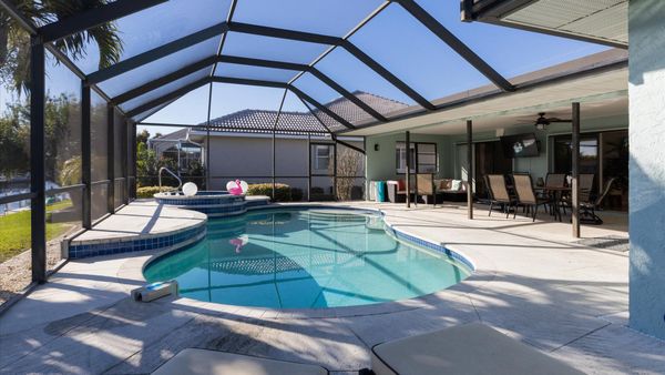 Large pool and spa on the private pool deck.