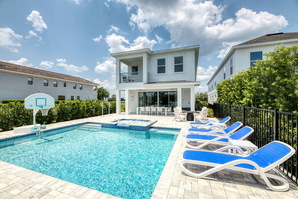 Cool off with a swim in your private pool