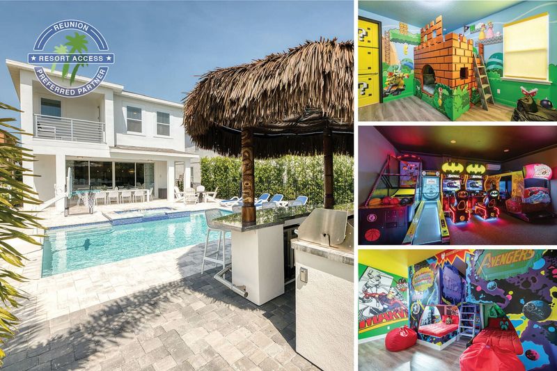Welcome to Golden Bear Oasis, a 6-bed, 5.5-bath villa in Reunion Resort! | Photos updated: June 2022 |