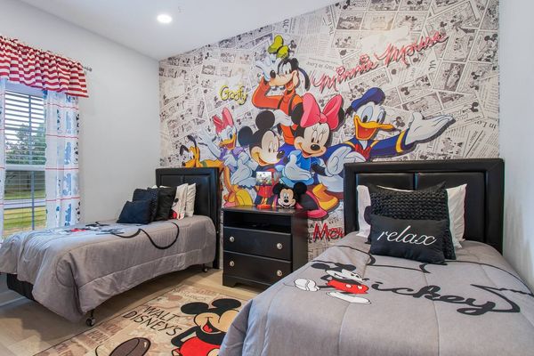 Two Twins Bedroom 2 Downstairs-Mickey