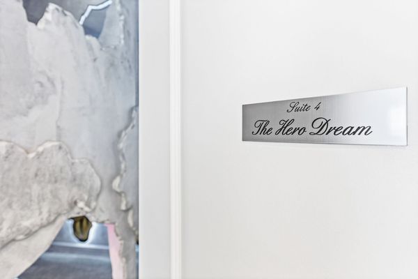 "The Hero Dream Suite" with a double/double bunk bed is designed with adventure-seekers in mind.