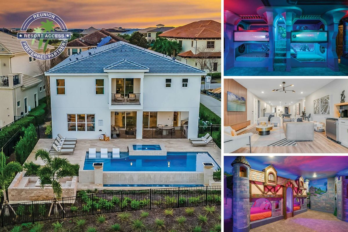 Relax in luxury at The Chic Dream! A newly built 10-bedroom home in the prestigious Reunion Resort! | Photos updated: February 2023