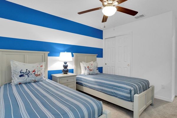 Two Twins Bedroom 5 Upstairs
Shared Bathroom