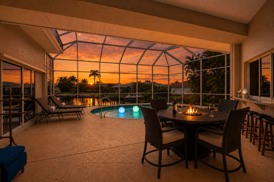 Beautiful Punta Gorda Isles waterfront home with private pool