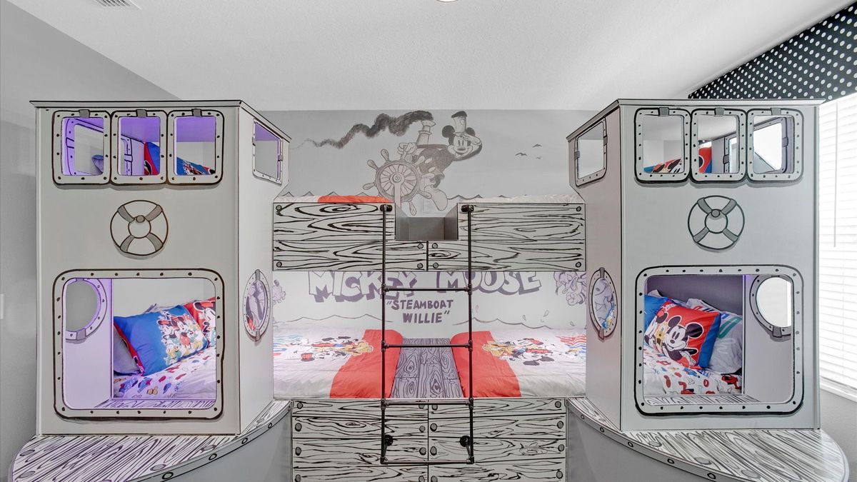 Four Double Beds 
Bunk Bedroom 4 (Angle)