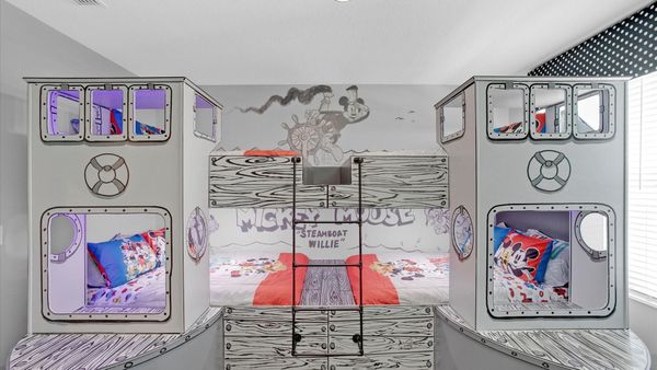Four Double Beds 
Bunk Bedroom 4 (Angle)