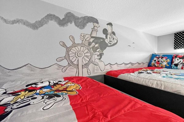 Four Double Beds 
Bunk Bedroom 4 (Angle 2)