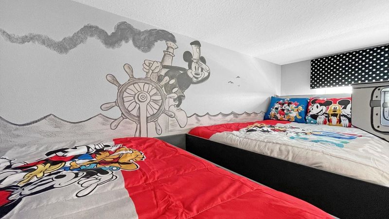 Four Double Beds 
Bunk Bedroom 4 (Angle 2)