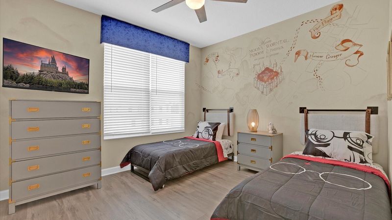 Two Twins Bedroom 5 Upstairs
Harry Potter Theme
43" Roku TV