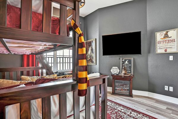 The fun details in this bedroom will make you feel like you've been transported to another world