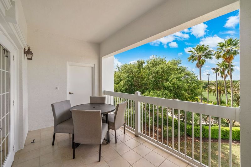 Enjoy the Sunshine State weather on the private balcony