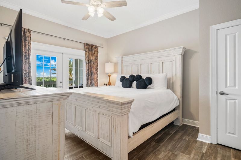 The master suite is a great place to retreat after a fun-filled day