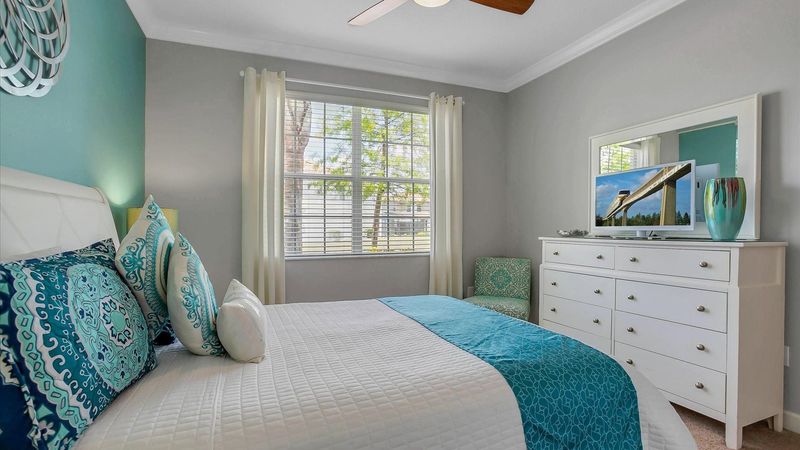 Queen Bedroom 6 (Angle)
43" Smart TV
Tv has been updated since this picture was taken