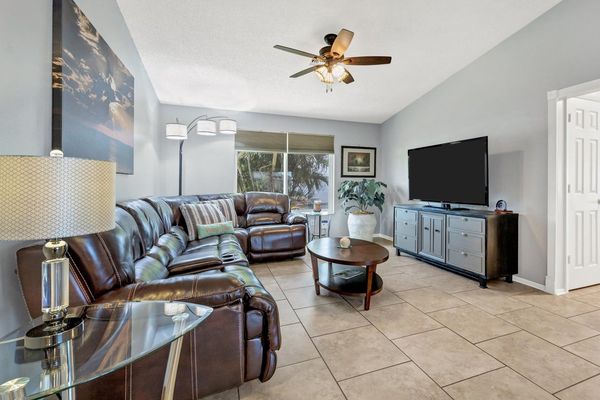 Cozy up in the comfortable family room space